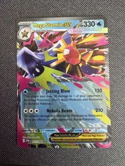 Pokemon Mega Starmie Ex 21/88 ME03: Perfect Order Double Rare English - Image 1