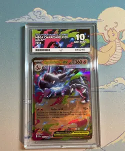 Mega Charizard X EX 013/094 Ace Gem Mint 10 Pokemon Phantasmal Flames 🔥 - Image 1