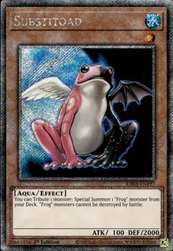 Substitoad - Platinum Secret Rare 1st Edition RA03-EN197 - NM - YuGiOh - Image 1