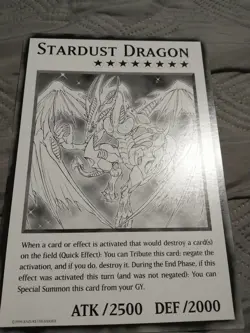 Konami YuGiOh Duel Overload Box Promo Jumbo Oversized Card STARDUST DRAGON NM - Image 1