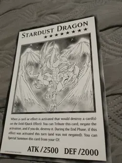 Konami YuGiOh Duel Overload Box Promo Jumbo Oversized Card STARDUST DRAGON NM - Image 3