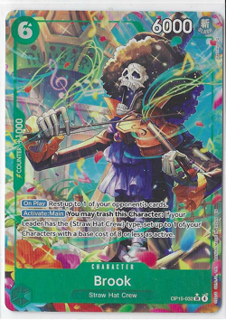 One Piece TCG Brook OP15-032 Alternate Art English Mint - Image 1