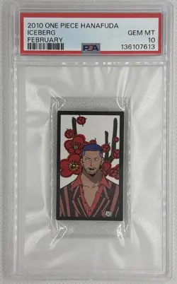 2010 One Piece HANAFUDA Iceberg February PSA 10 Gem Mint 🌶🥵 - Image 1