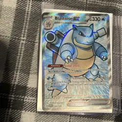Pokemon TCG Blastoise EX Holo Ultra Rare Card Scarlet VIOLET-151, 184/165 - Image 2