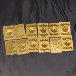 Pokemon Gold Metal Foil Card Lot 12 Cards Pikachu Charizard Blastoise Mew VMAX - Image 2