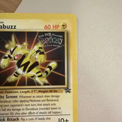 Electabuzz Black Star Promo 2 WB Movie Promo Pokemon Card- LP - Image 4