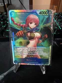 Rebecca OP10-058 SR ONE PIECE Tcg Card Game NM Blue - Image 1