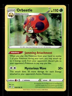 Pokemon Orbeetle 020/196 Lost Origin Holo Rare 2 Card Lot - Image 1