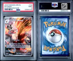 Pokemon TCG Blaziken Destined Rivals Illustration Rare Card 192/182 PSA 9 - Image 3