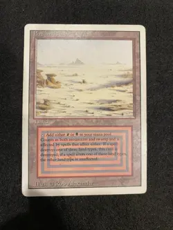 Magic the Gathering MTG card: Badlands Revised Edition - Image 1