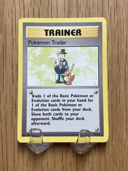 Pokemon TCG Pokemon Trader 1999 Base Set 77/102 Trainer Card - Image 1