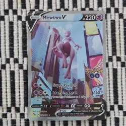 Mewtwo V Ultra Rare Regular 072/078 Pokemon GO Pokemon TCG Card - Image 1