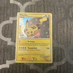 Pikachu - HGSS03 - Black Star Promo Rare Holo - Pokemon Card - LP-Mp - Image 1