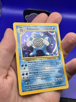 Pokemon Card Base Set 2 Poliwrath Holo Rare 15/130 LP-NM- - Image 4