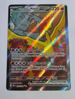 Team Rocket's Moltres ex - (Destined Rivals Stamp) 208/182 Miscellaneous Cards & - Image 1