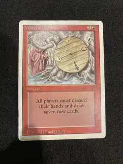 Magic The Gathering MTG Wheel of Fortune Revised Rare - Image 1
