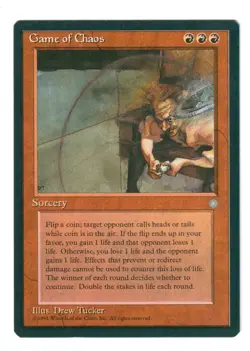 MTG 1995 Ice Age Game Of Chaos Never Played! Rare! - Image 1