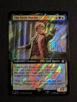 The Sixth Doctor (Surge Foil Extended Art) | MTG WHO | Copy Historic | Rare | NM - Image 1