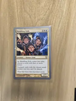 Meddling Kids - #118/140 (NM) Unhinged UNH Magic MTG - Regular - Image 1