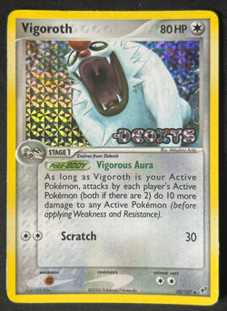 Pokemon TCG 2005 Vigoroth EX Deoxys 50/107 Holo STAMPED Lightly Played LP+ - Image 1
