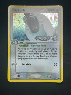 Pokemon TCG 2005 Vigoroth EX Deoxys 50/107 Holo STAMPED Lightly Played LP+ - Image 3