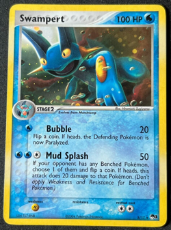 Pokemon TCG 2004 Swampert 5/17 POP Promo 1 Rare Holo Moderately Played MP - Image 1