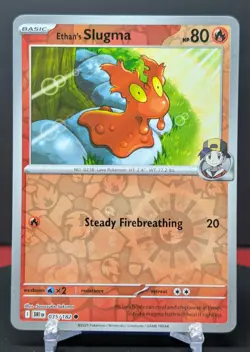 Pokemon Ethan's Slugma 035/182 Reverse Holo Destined Rivals English NM - Image 1