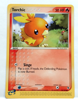 2003 POKEMON TORCHIC 74/109 BASIC CARD - Image 1