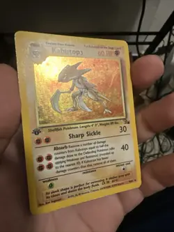 Pokemon Kabutops 1st Edition Fossil 9/62 Holo - Image 1