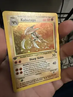 Pokemon Kabutops 1st Edition Fossil 9/62 Holo - Image 2