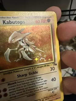Pokemon Kabutops 1st Edition Fossil 9/62 Holo - Image 3