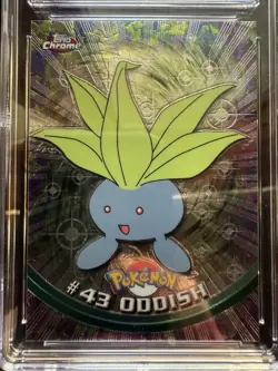 Pokemon Topps Chrome Oddish 43 CGC 10 GEM MINT - Image 2