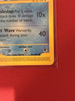 Pokemon Wartortle 92/165 Expedition Base Set 2002 - Near Mint - Image 4