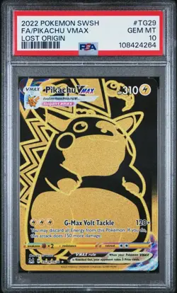 [PSA 10] Pikachu VMAX TG29/TG30 Lost Origin Trainer Gallery Ultra Rare POKEMON - Image 1