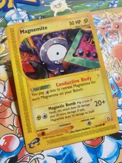 Magnemite 91/147 Common Aquapolis Pokemon Lightly Played - Image 2