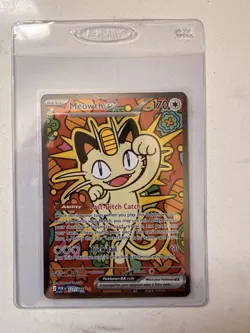 Pokemon PERFECT ORDER Meowth EX Full Art Holo POR 121/088 English 170 HP - Image 1