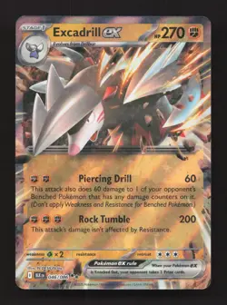Excadrill ex 046/086 Double Rare Black Bolt Pokemon Near Mint - Image 1
