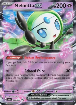 Meloetta Ex 44/86 Black Bolt BLK -Near Mint- Pokemon TCG - Image 1
