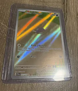 Pokemon Paldean Wooper Illustration Rare Full Art Holo Paldea Evolved 221/193 - Image 1