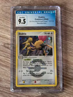 2004 Pokemon Ex Fire Red & Leaf Green Dodrio Rev Holo #21 CGC Gem Mint 9.5/10 - Image 1