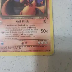 Pokemon Vintage Team Rocket Dark Charizard Rare English HP #21/82 2000 - Image 3