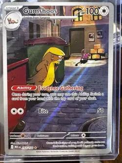 2025 Pokemon GUMSHOOS #153/132 Mega Evolution Illustration Rare Holo English - Image 1