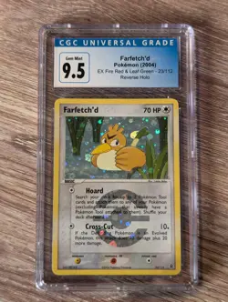 2004 Pokemon Ex Fire Red & Leaf Green Farfetch'd Rev Holo #23 CGC Gem Mt 9.5/10 - Image 1