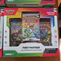 4 Pokemon TCG First Partner Illustration Collection Series x4 Promo Box - Sealed - Image 2