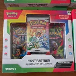 4 Pokemon TCG First Partner Illustration Collection Series x4 Promo Box - Sealed - Image 3