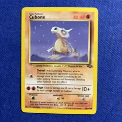 Cubone 50/64 Common Jungle Pokemon Unlimited Lightly Played - Image 1