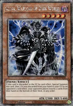 Sillva, Warlord Of Dark World - Platinum Secret Rare 1st Ed RA03-EN158 NM YuGiOh - Image 1