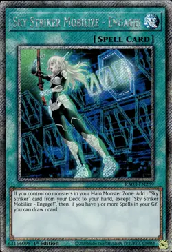 Sky Striker Moblilize - Engage! - Platinum Secret Rare 1st RA03-EN269 NM YuGiOh - Image 1