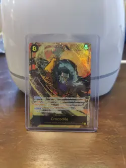 Crocodile OP14-120 Alternate Art The Azure Sea's Seven Sec One Piece Alt Secret - Image 1