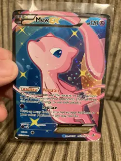 Pokemon Mew EX Full Art Ultra Rare Holo RC24/RC25 Legendary Treasures Card HP - Image 3